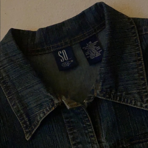 Jean Jacket by SO, Size Large - Picture 2 of 7